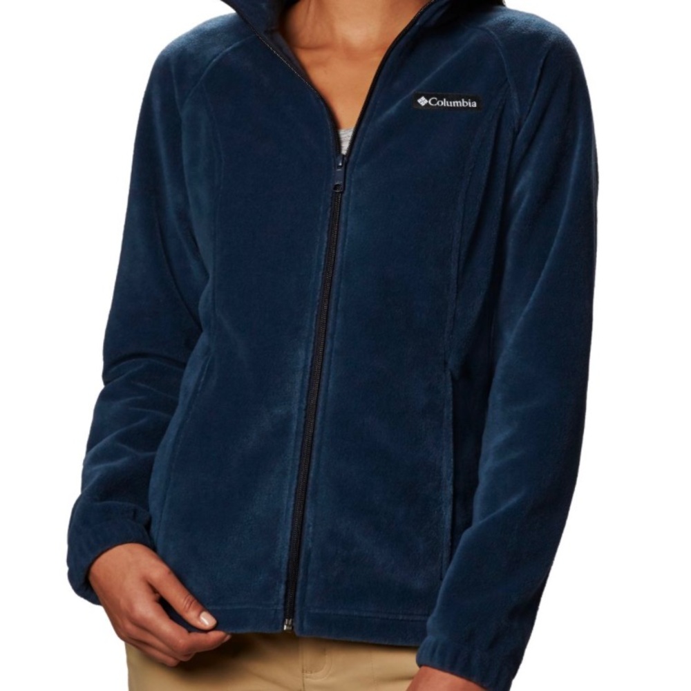 NWT Columbia Jacket Benton Springs Full Zip Fleece in Columbia Navy Size Small